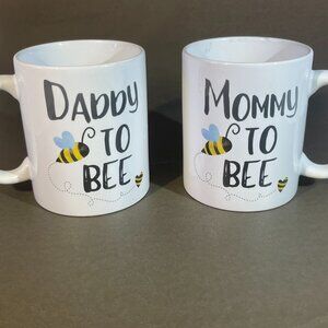 Mommy to Bee and Daddy to Bee Coffee Mugs (1390)